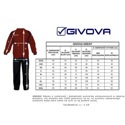 Tracksuit Givova Tuta Visa TR018 1310