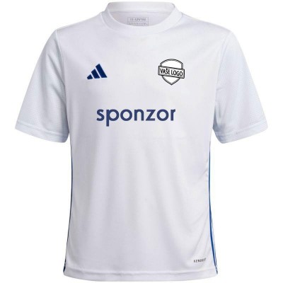 Dres adidas Tabela 23 JR (bílá-modrá)