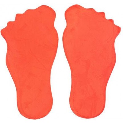 Feet značka na podlahu oranžová