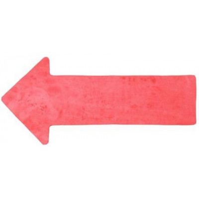 Arrow značka na podlahu červená