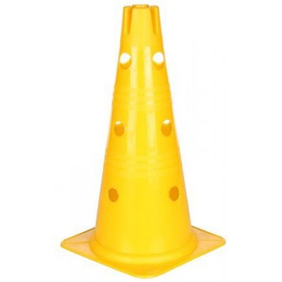 Vario kužel s otvory žlutá 38 cm